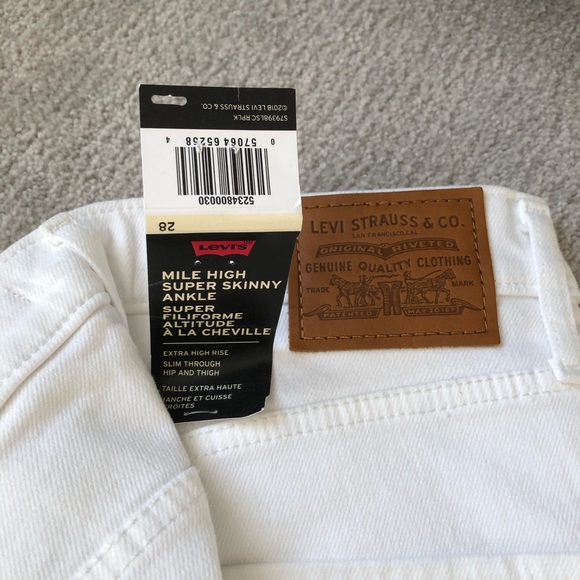 Levi’s skinny cropped jeans 28 - Picture 4 of 5